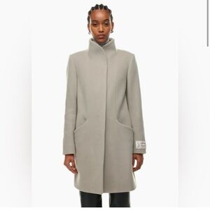 Aritzia Wilfred Cocoon Coat Limited Edition Pillar Gray 🧥